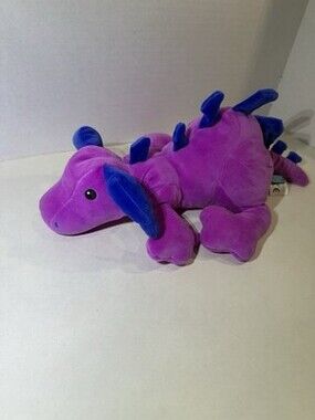 Manhattan Toy Company Hester Dragon Purple And Blue Bean Plush Stuffed 12”